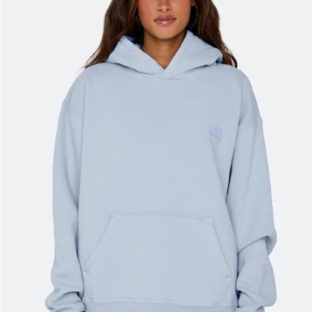 SET Active Pale Blue Relaxed Pullover Hoodie